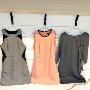 Women’s Banana Republic Size 4 Bundle Elegant Dresses with Pockets & Zip Back